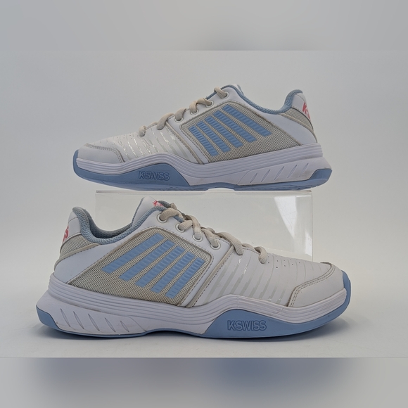 K-Swiss Court Pro Women's Size 9.5 / EU 41.5 White and Blue Cushioned Sneakers - Picture 9 of 17
